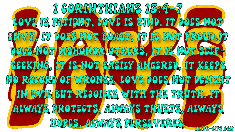 a depiction of love and compassion with the bible verse 1 Corinthians 13