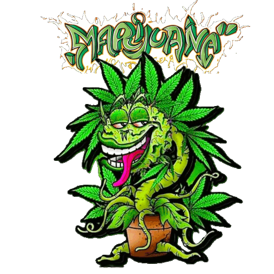 Marijuana weed monster