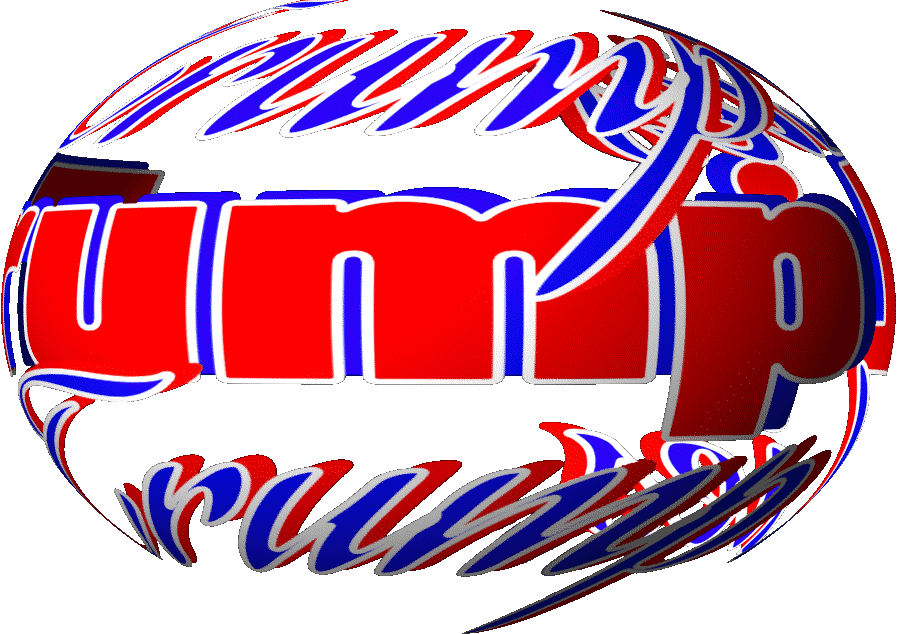  A transparent spinning globe saying TrumpLies