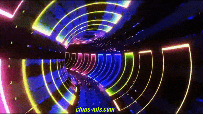  A transparent animated GIF showing a tunnel effect