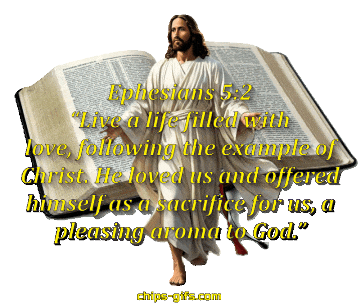  jesus is walking towards the viewer Like he's coming right out of bible Theverse Ephesians 5:2 Walk in love, as Christ loved us and gave himself up for us