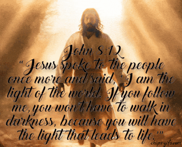 Bible verse John 12:46 I am the light of the world