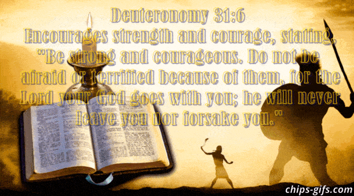 The Bible verse Deuteronomy 31:5 The Lord himself goes before you And will be with you He will never leave you or forsake you
