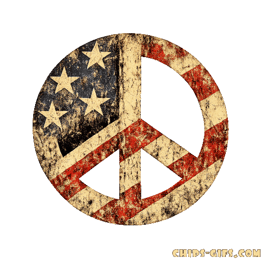 a grungy Americana‑style peace sign engulfed in flames with thick smoke rising as the metal melts and glowing embers fall downward against a transparent background
