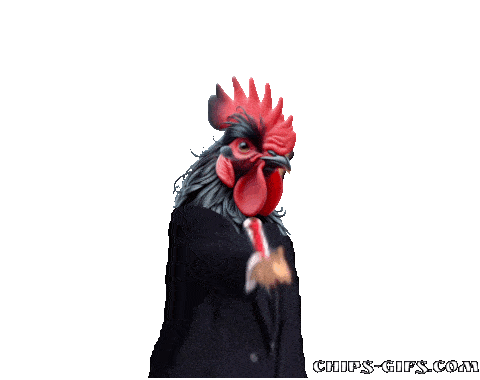  Donald Trump with a Chicken Head dancing and pointing