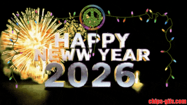 Happy New Year 2026 With fireworks a book opens with 2020 popping up