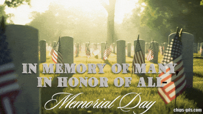A Memorial Day thank you to those that served and sacrificed for our freedom In memory of many in honor of all