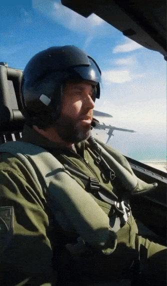 trump Is playing golf when a jet flies over and drops a load of shit on its head