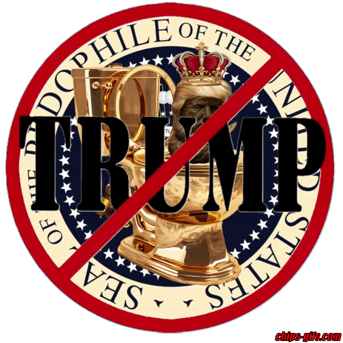 a fancy No Trump sign with a pedophile theme