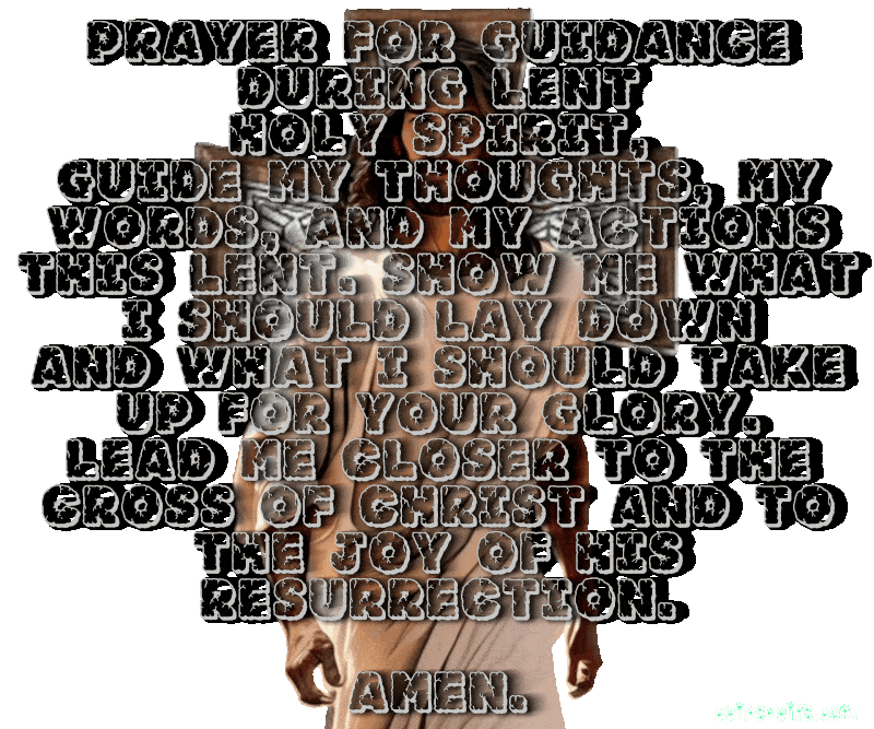 Jesus Christ walks toward the viewer as a bright sunrise breaks over the horizon behind him, reflecting the promise of guidance and new light found in the prayer for lent