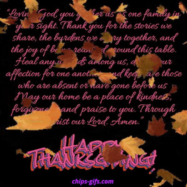 a beautiful prayer of thanksgiving