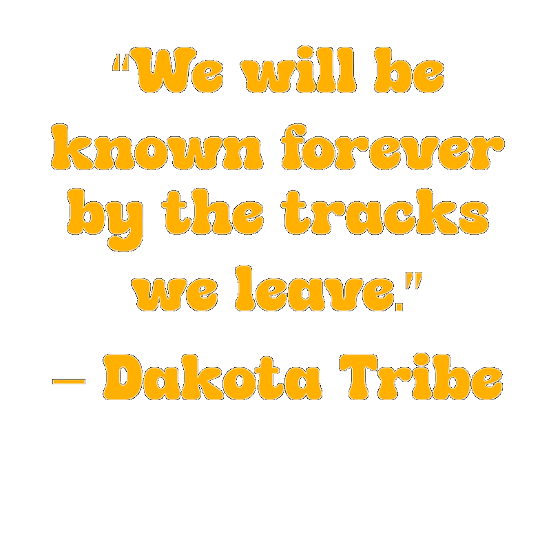  Indian proverb about the tracks we leave