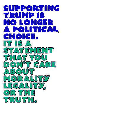 MEME Suggesting Trump supporters have lost their moral compass