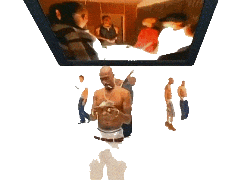  Images of Tupac Shakur Dancing overlaid with his quote about Having enough money for wars but not for the poor