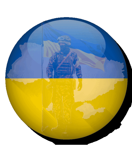 spinning slava ukraine emblem
